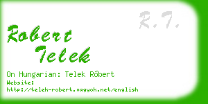 robert telek business card