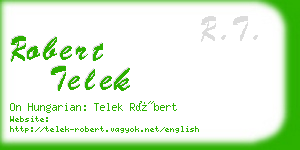 robert telek business card